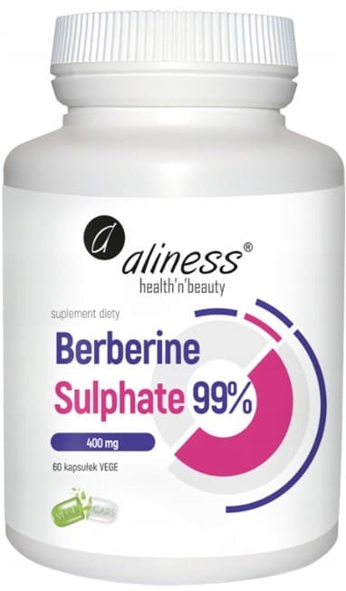 ALINESS Berberinsulfat 99% 400 mg VÆGTTAB BERBERINSULFATER 60 k