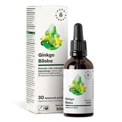 Aura Herbals GINKGO BILOBA Ginkgo biloba ekstrakt 50 ml