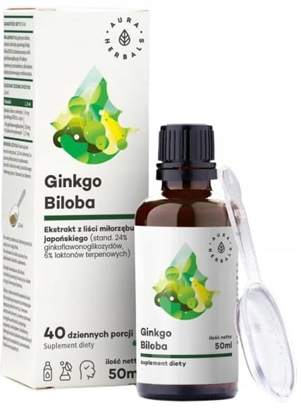 Aura Herbals GINKGO BILOBA Ginkgo biloba ekstrakt 50 ml