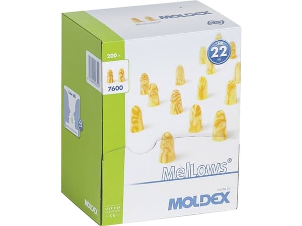 Moldex 760001 MelLows Ørepropper 22 dB Envejs 200 pair