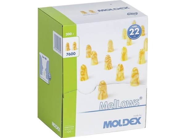 Moldex 760001 MelLows Ørepropper 22 dB Envejs 200 pair