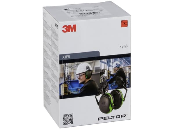 3M 7100095526, Hodebånd, Landbruk, Konstruksjon, Sort, Grønn, 37 dB, CE approved