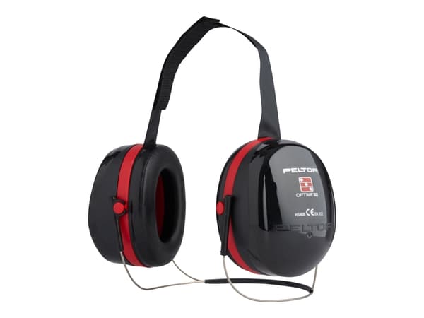 3M Optime III, Aikuinen, Musta, Punainen, Vaahto, Niskanauha, 35 dB