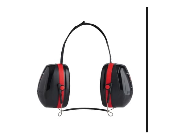 3M Optime III, Aikuinen, Musta, Punainen, Vaahto, Niskanauha, 35 dB