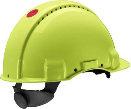 Sikkerhedshjelm HI-Viz 3M Peltor G3000 Uvicator - skrueindstilling. UV-stabiliseret ABS-plast