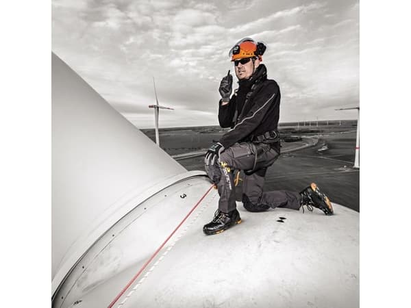 Uvex 85362, Unisex, Vuxen, Skyddssandaler, Svart, Röd, ESD, P, S1, SRC, Kardborreband