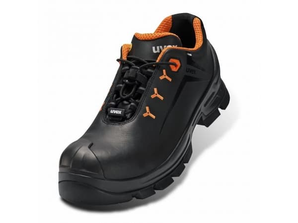 Uvex 85362, Unisex, Vuxen, Skyddssandaler, Svart, Röd, ESD, P, S1, SRC, Kardborreband