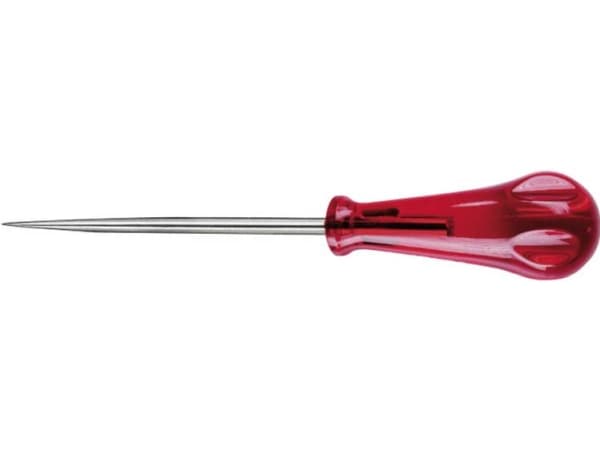 Wiha 301-2, Syl, Spetsig udd, Plast, Röd, 185 mm, 8,5 cm