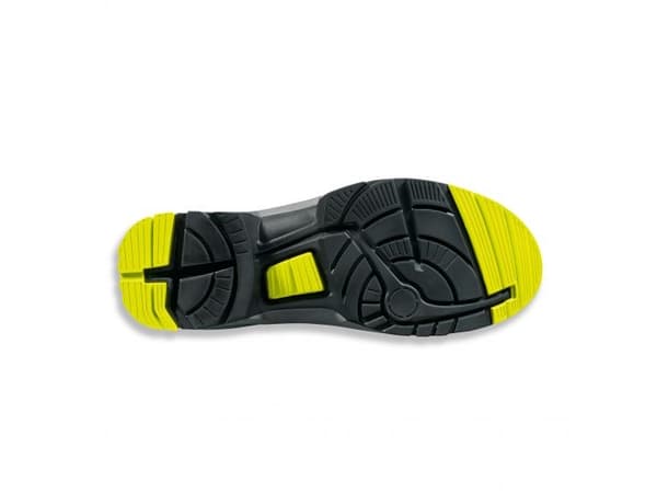 Uvex 85428, Unisex, Voksen, Safety sandals, Svart, Lime, ESD,S1,SRC, Hekte og malje