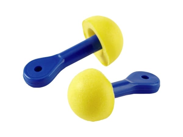 3M EX01002, Engångsöronproppar, I öra, Blå, Gul, 28 dB, Polyuretan, Polyvinylklorid (PVC), Låda