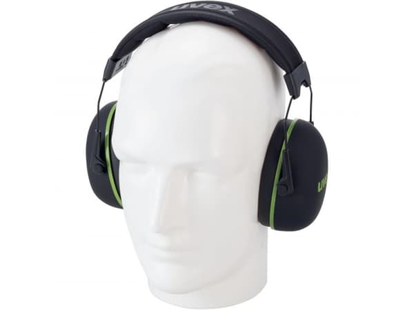 Uvex KX10, Pääpanta, Rakentaminen, Musta, Vihreä, 30 dB