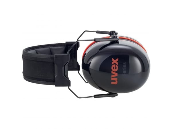 Uvex K30, Pääpanta, Rakentaminen, Musta, Punainen, 36 dB