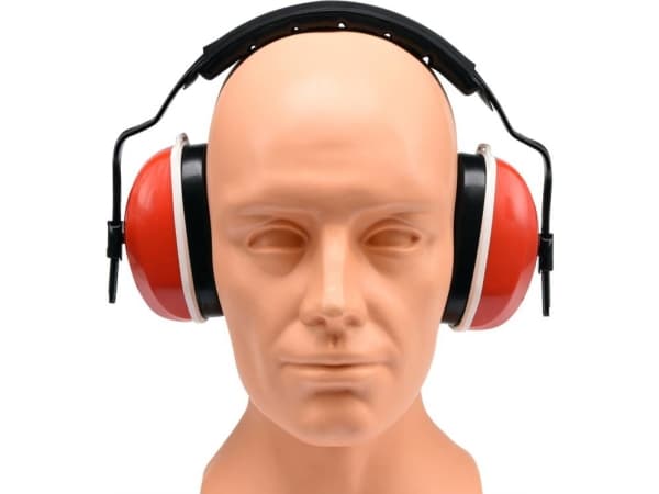 Yato YT-74621, Vuxen, Svart, Röd, ABS, Skum, Polyoximetylen (POM), Polyvinylklorid (PVC), Huvudband, 27 dB, EN 352-1:2002