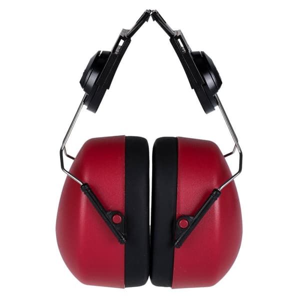 Portwest PW42 Clip-On Ear Defenders Red One Size
