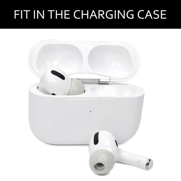 INF Erstatningsørespidser i memoryskum til Airpods Pro Headphones 3 par Grå