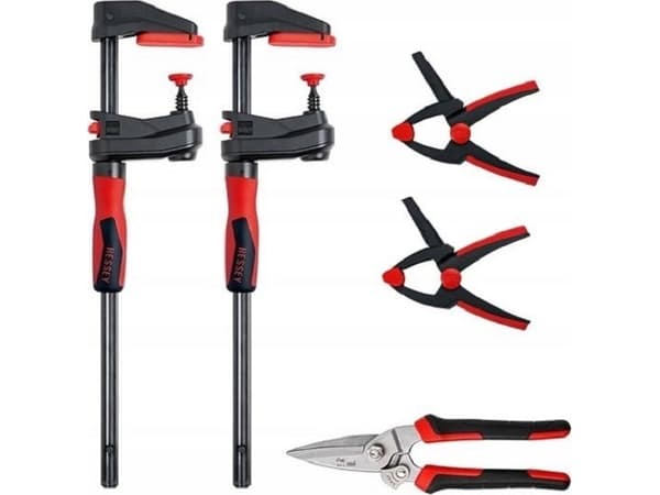 sats: 2 klämmor GK15 + 2 fjäderklämmor XV5 + multifunktionssax, BESSEY [SET1-A]