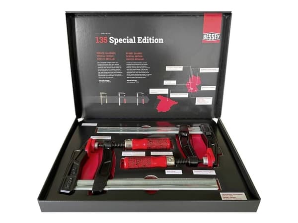 Skruetvinger Bessey TGA25SET-135 Spann-Weite (max.):250 mm Udhængsmål:120 mm