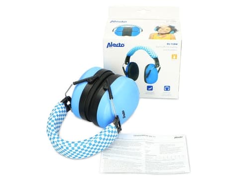 Alecto BV-71BW, Hodebånd, Blå, Plast, 29 dB, EN352-1, 130 mm