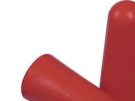 Ørepropper Delta Plus Conic200, røde, pakke a 200 par