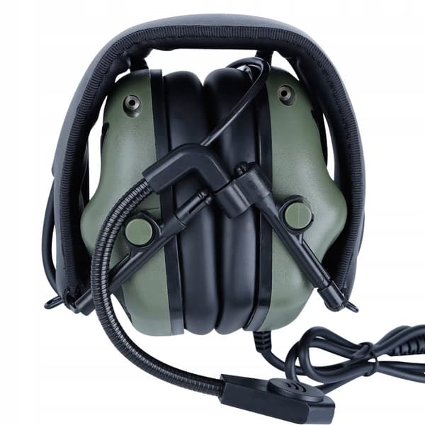 MILITARY Tactical PROFESSIONAL vihreät mikrofonikuulokkeet