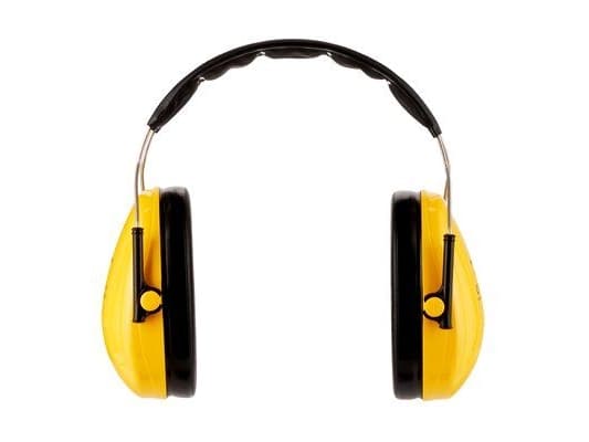 3M H510AC1, Voksen, Hunkjønn, Gult, Hodebånd, 98 dB