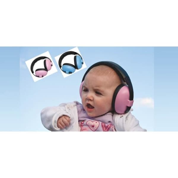 BANZ babyblå brusreducerande hörlurar