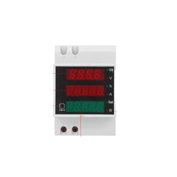 Multifunktionel Elektrisk, AC Spænding 200-450V, AC Strøm 0-100A, Aktiv Effekt 45000W,Meter