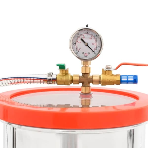 vidaXL Vakuumkammare med 2-stegs pump 7,4 L