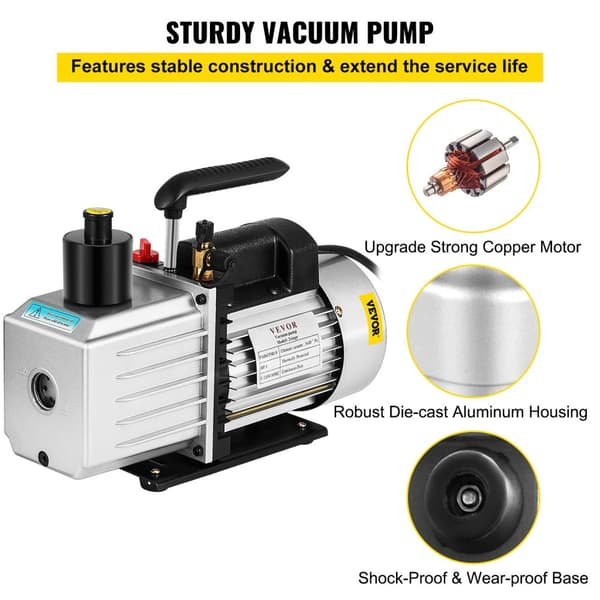 Vakuum Pumpe, To-Trins Drift, Rotary Vane Design