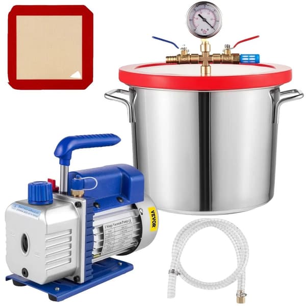 VEVOR Imupumppu, 1.8CFM - 4CFM Suorituskyky, 2 Gallonista 5 Galloniin Kammiokoko,4CFM 3 Gallona 1.8CFM 2Gallon
