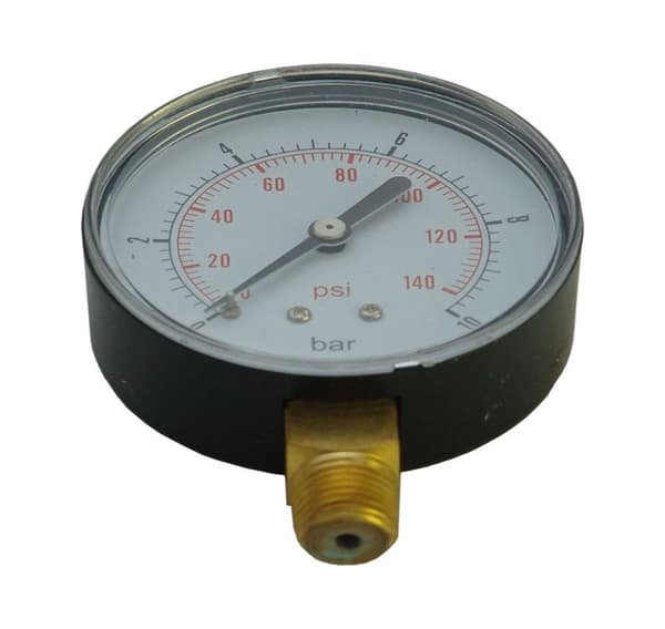 Trykkmåler D50-R 0-6bar 1/4" Italtecnica