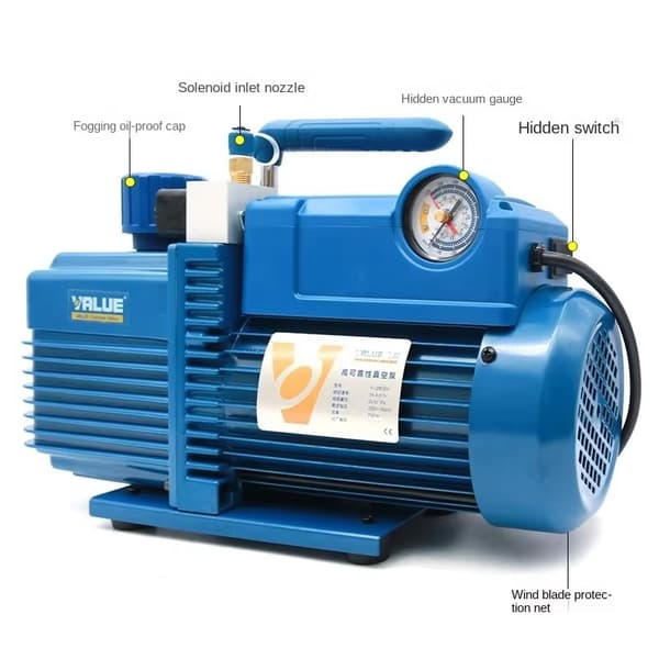 Luftkonditionering Vakuumpump, 3,6 m³/h Pumpningshastighet, 220V Elektrisk Effekt,EU, 220V