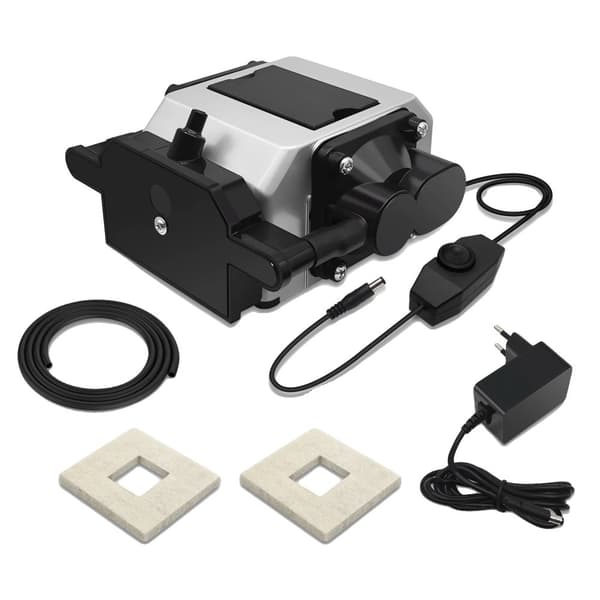 Elektromagnetisk Luftpump, Justerbar Luftflöde, Låg Bullernivå,LT-AP-MP56, EU-kontakt, 24V