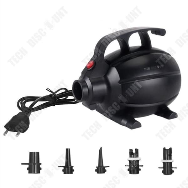 TD® Elektriska pumpbara pumpar 5 munstycken Dubbel funktion för pumpning och uppblåsning Kraftfull Högt tryck och snabb laddning