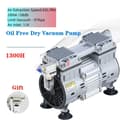 Miniatyrbild 2 av 2: Olje-fri vakuumpump, 65L/min luftuttag, 98 kPa ultimata vakuum,1300H-65L -97Kpa, EU