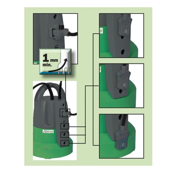 Källarvakuumvattenpump - Ej specificerad - 400W - Flöde 7000 l/h - Djup 7 m - Termiskt skydd