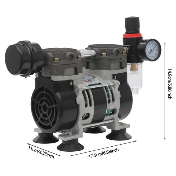 Vakuumpump, oljefri, tyst drift,EU, 220V