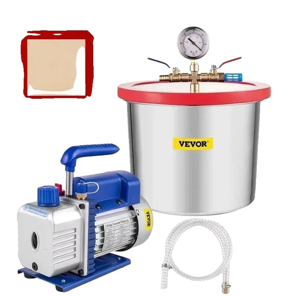 VEVOR-imupumppu, 3CFM virtausnopeus, 2-gallonin kammio,EU, 3CFM 2Gallon
