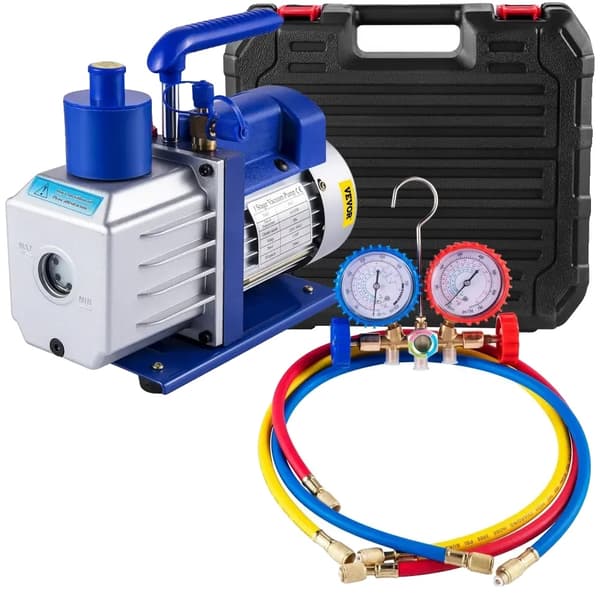 VEVOR Imupumppu, Teho, Ilmavirta,EU, 4.8CFM 1-3HP Mittari