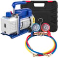 Miniatyrbild 1 av 2: VEVOR Vakuumpump, Effekt, Luftflöde,4CFM 1-4HP Mätare, EU