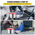 Miniatyrbillede 2 af 4: Vakuumkammerkit, 1,5 gallon, 3 CFM pumpe