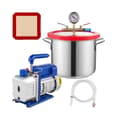 Miniatyrbillede 1 af 4: Vakuumkammerkit, 1,5 gallon, 3 CFM pumpe