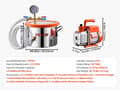 Pikkukuva 2 / 2: Imukammiosarja, 1,5 gallonan kapasiteetti, 3,5 CFM pumppu,3.5 CFM 1.5 Gallon