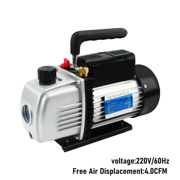 Vakuum Pump, 4,0 CFM fri luftförskjutning, hög effektivitet,220V