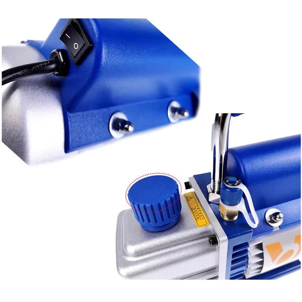 Mini Rotary Vane Vakuumpump, Elektrisk Effekt, 3,6 m³/h Pumpkapacitet, 150W Motor,EU, 220V
