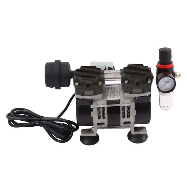 Vakuumpumpe, 200W effekt, -90kPa vakuumniveau, 60 L/min pumpningshastighed,EU, sort, 220V