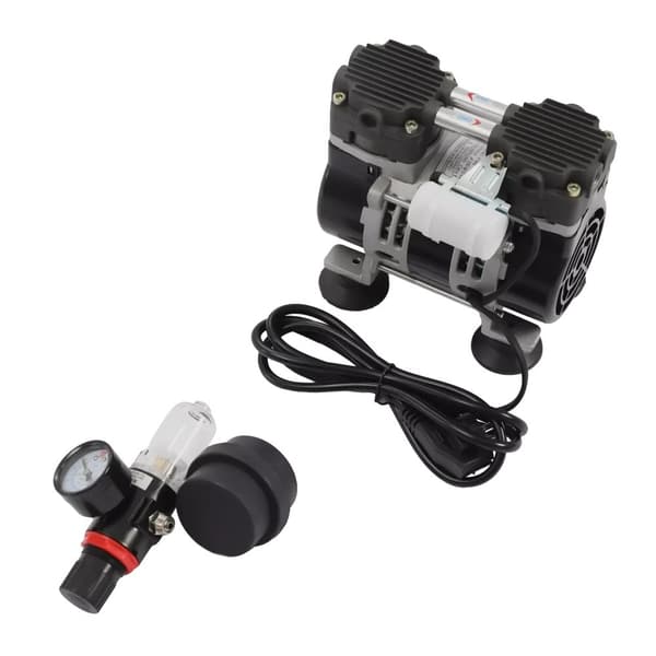 Labor Vakuumpumpe, 200W Effekt, -90kPa Vakuumniveau, ≥60 L/min Sugekapacitet,sort