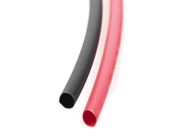 Rør, krympeslange 8,0/4,0 mm rød + sort 2m