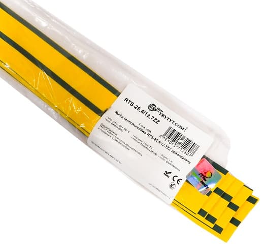 5x kutisteputki RTS 25.4/12.7 keltainen/o