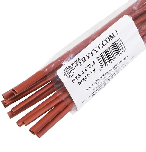 10x Krympeslange RTS 4.8/2.4 brun